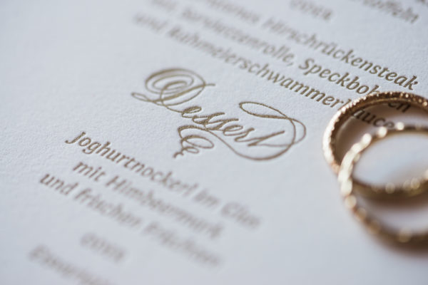 hochzeit kalligraphie letterpress