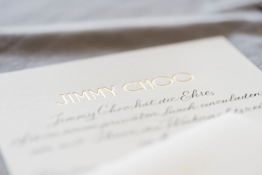 jimmy choo calligraphy
