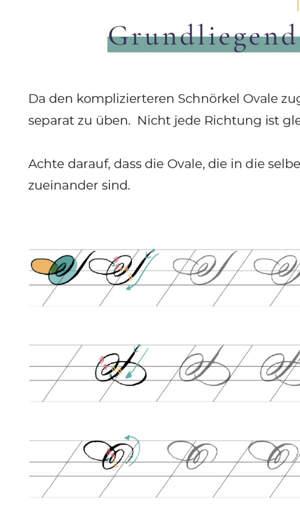 schnörkel alphabet