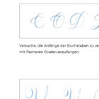 bleistift kalligraphie workbook