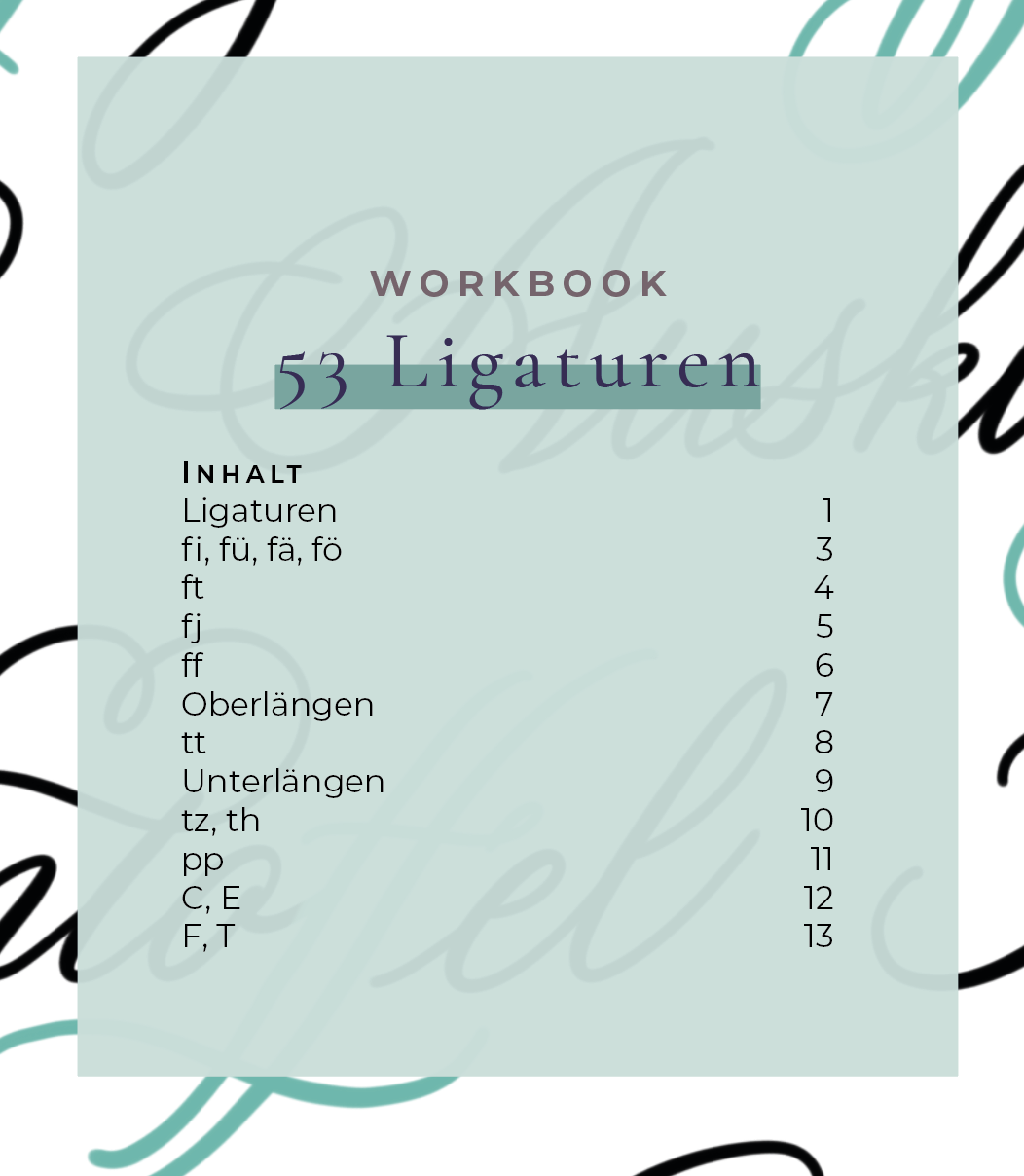 inhalt ligatur workbook